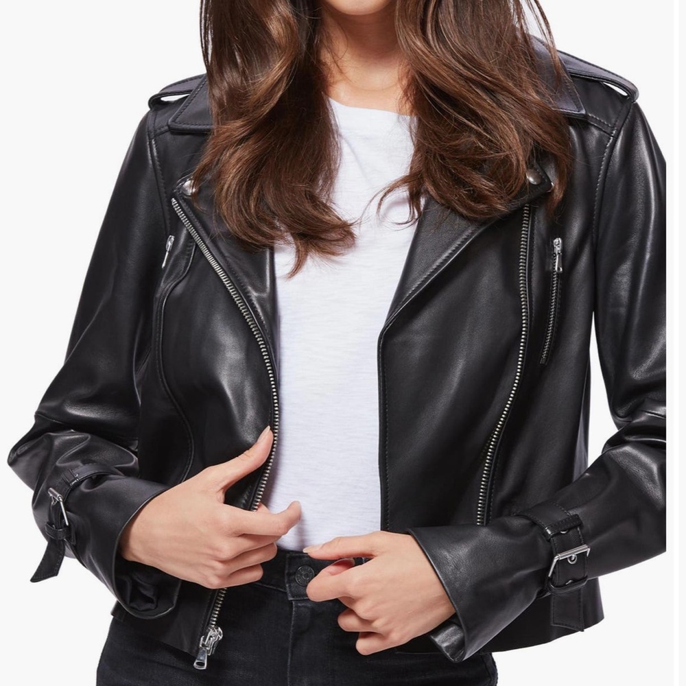 PAIGE Rayven Leather Moto Jacket